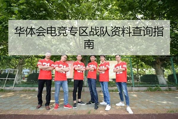 华体会电竞专区战队资料查询指南
